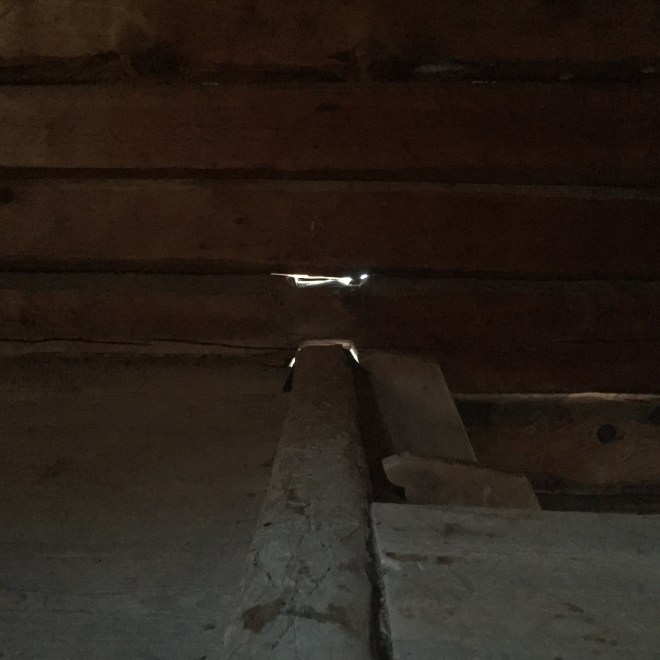 Figur 4. Innsiden av nordveggen i andreetasjen. Foto: Henrik Jenssen